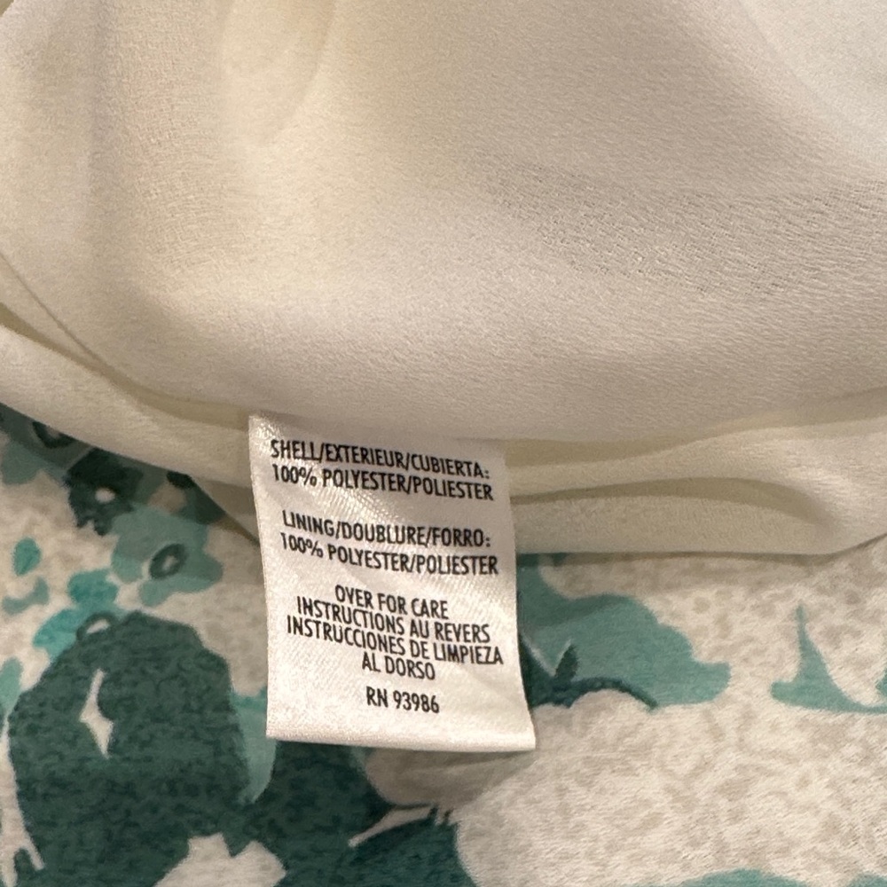 Casual Corner Floral Skater Skirt - Green and Brown - Picture 5 of 5